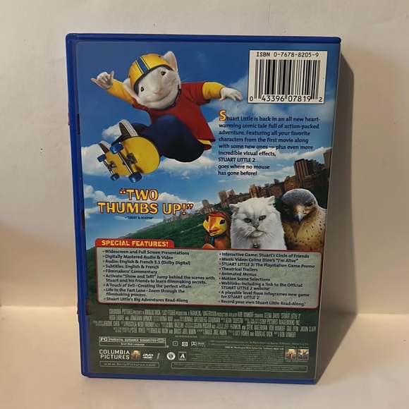 Stuart Little 2 (DVD, 2002) Special Edition Mouse - Picture 2 of 2